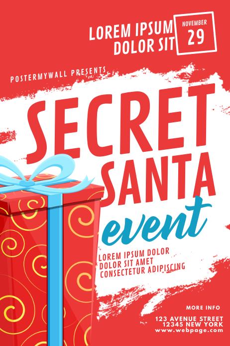 Secret Santa Flyer Design Template