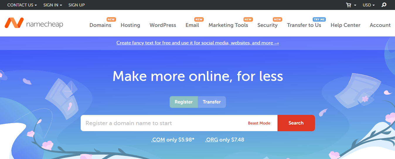 namecheap hosting