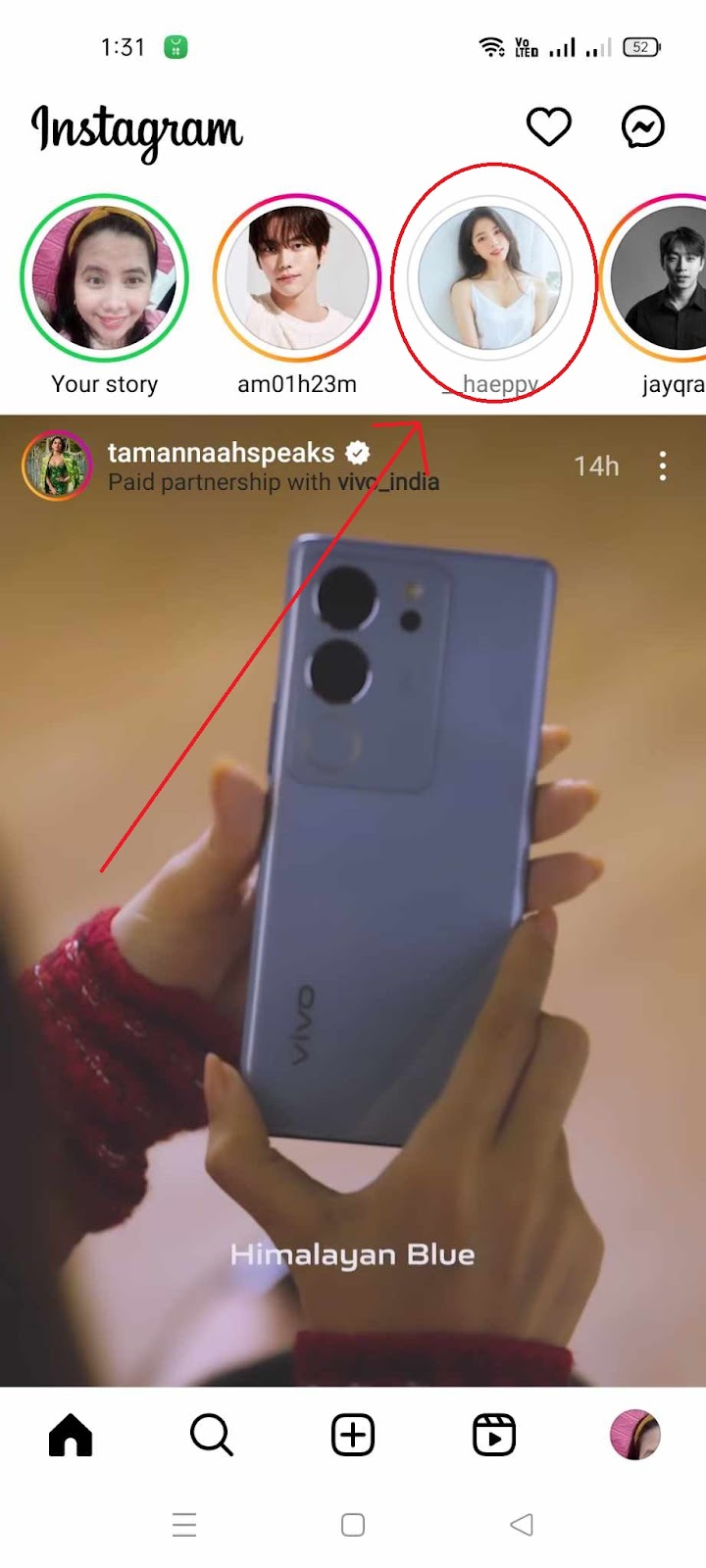 What does Green Circle in Instagram Story Mean - White Circle