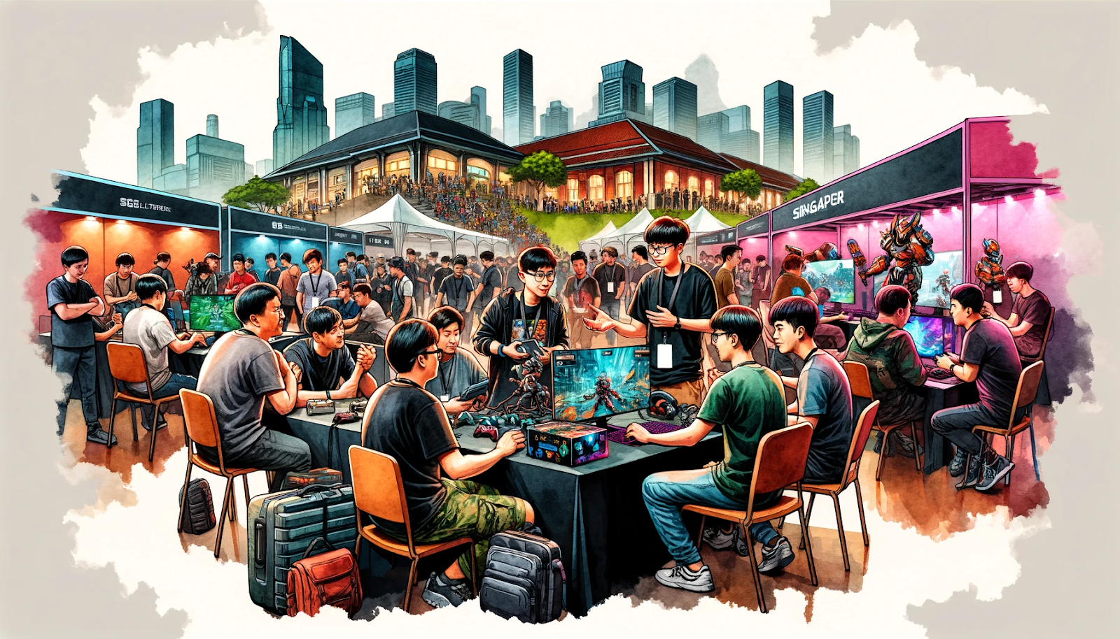 Game marketing strategies in singapore - A gaming community event in Singapore where players are sharing tips and experiences