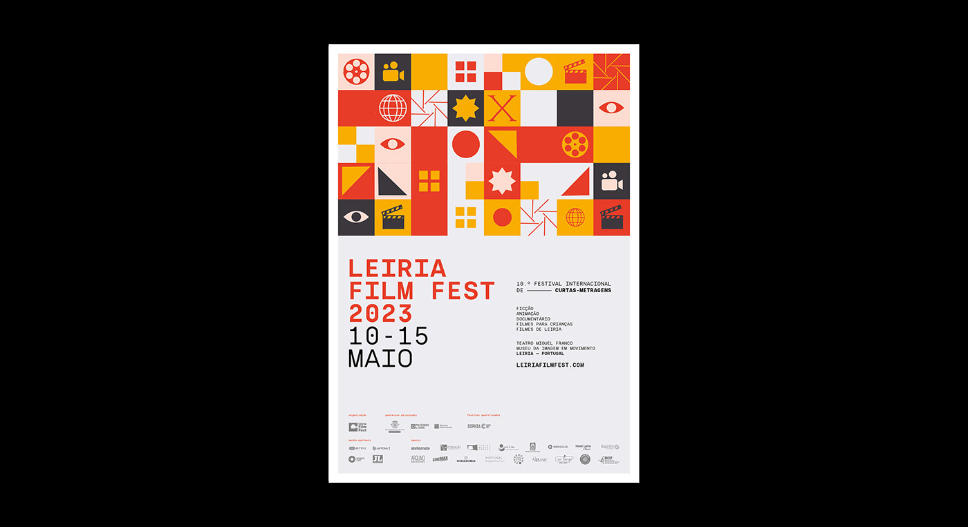 Artifact from the Branding and Visual Identity: A Glimpse at Leiria Film Fest 2023 blog post on abduzeedo.com