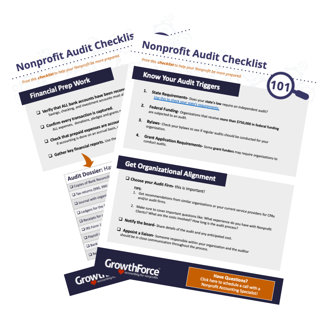 Audit checklist for nonprofits