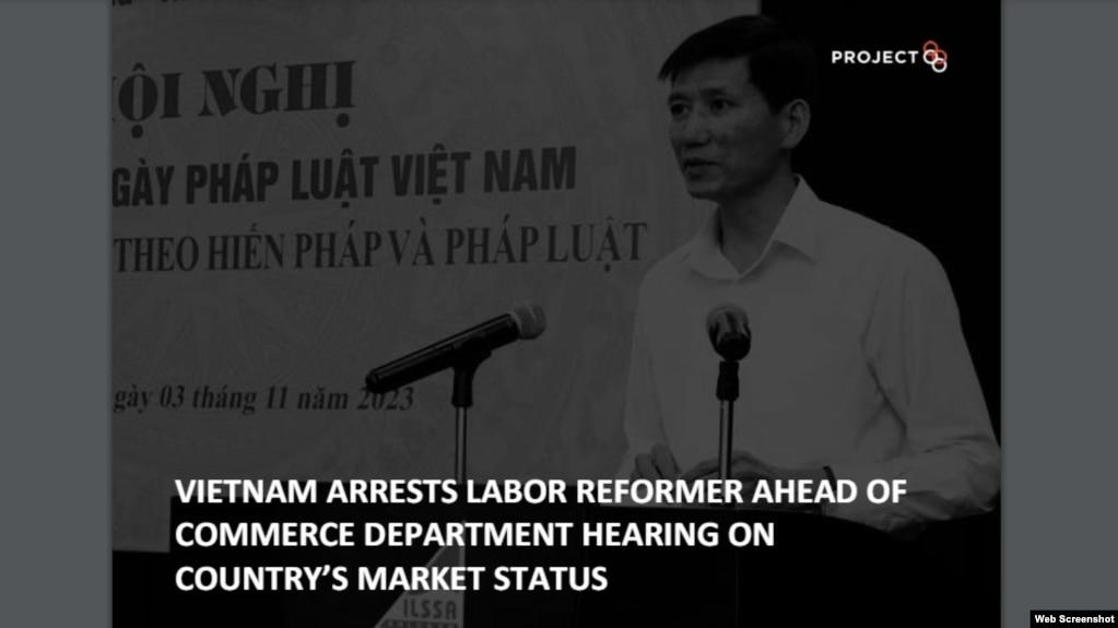 Project 88 đưa tin về việc ông Nguyễn Văn Bình, vụ trưởng Vụ Pháp chế, Bộ Thương binh - Lao động - Xã hội, vừa bị bắt. 