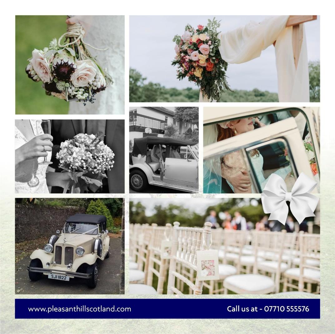 A collage of different pictures of weddingDescription automatically generated