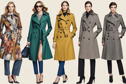 Trench Coats with Bold Prints