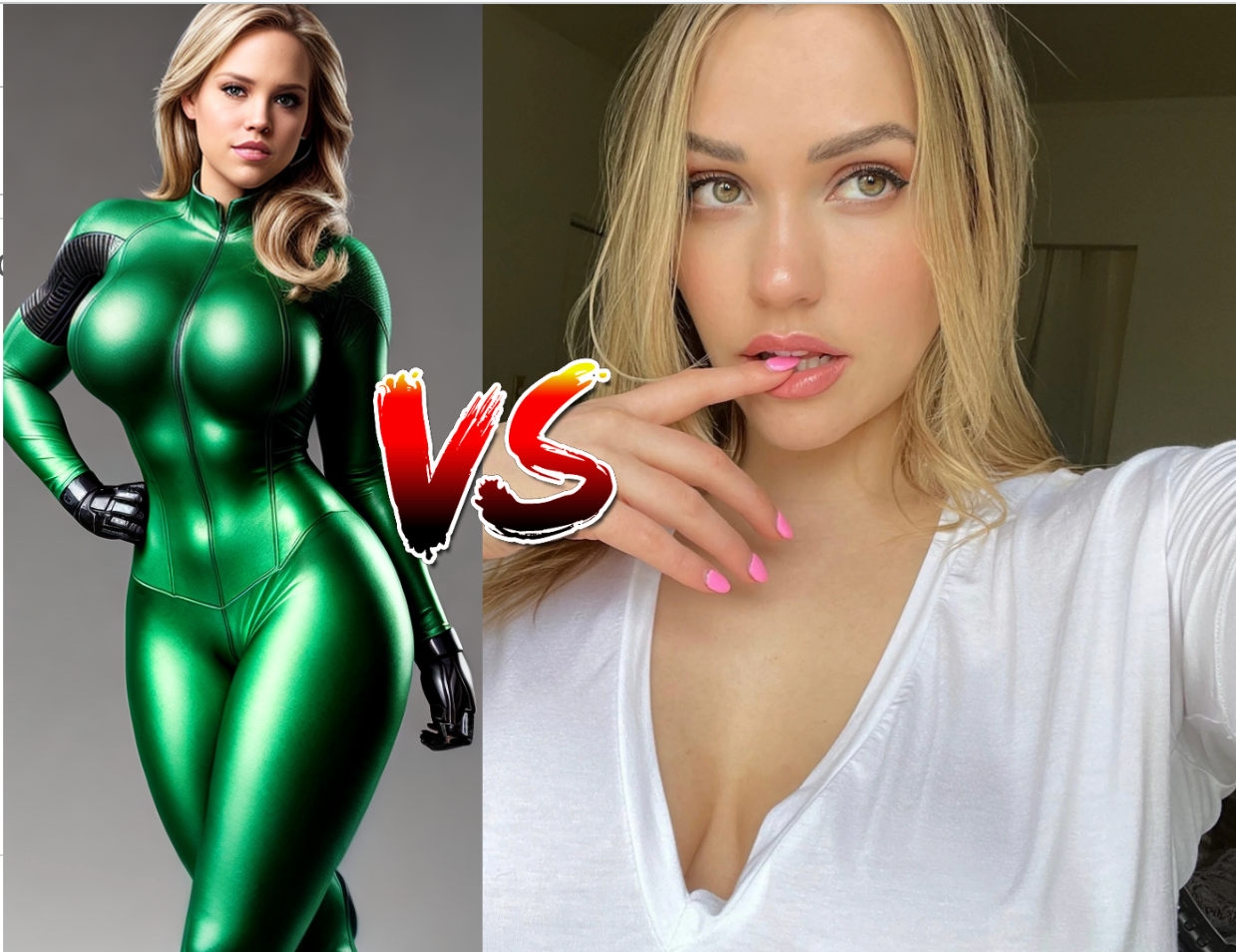 Mia Malkova AI Generated OnlyFans Model VS real one