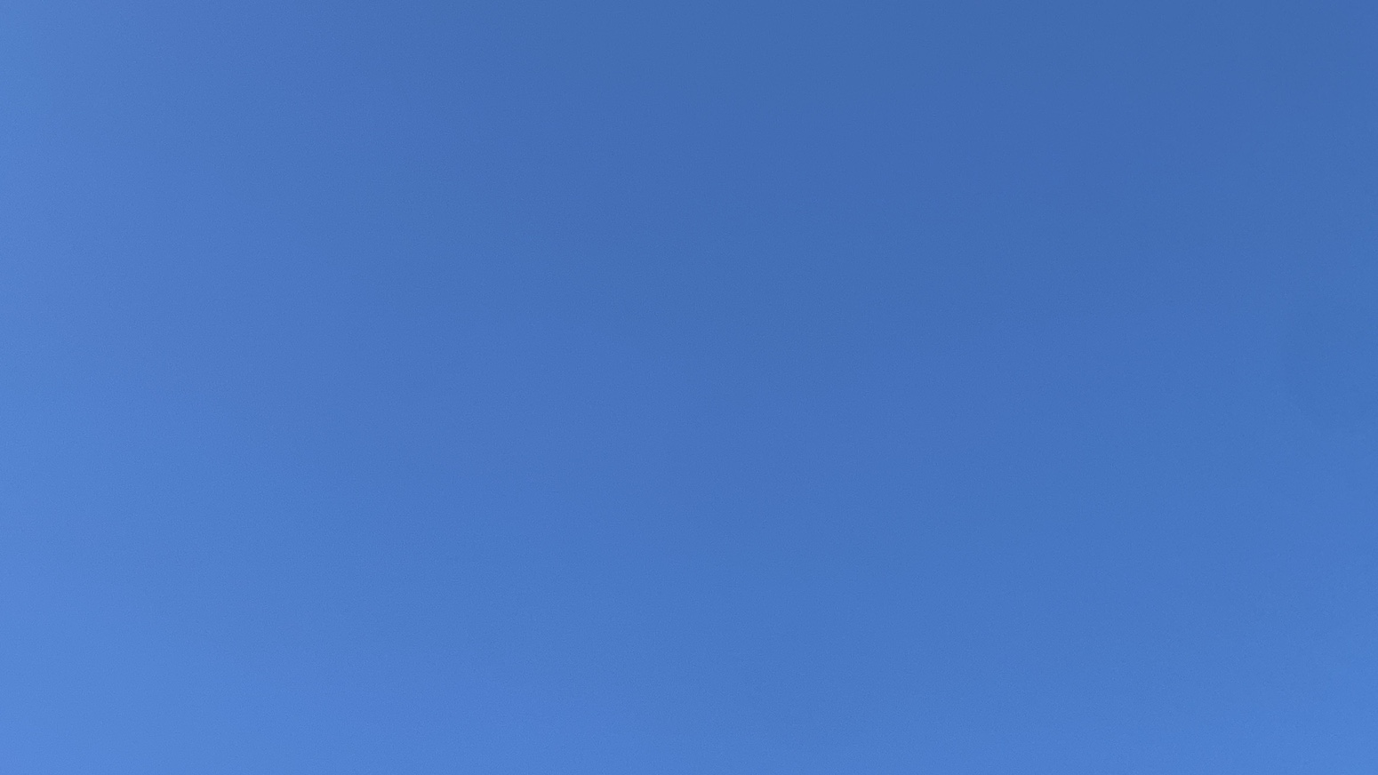 Completely blue sky