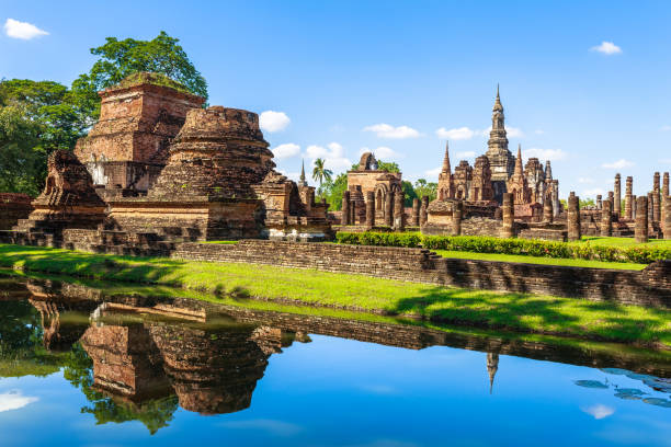 Ancient Thai temple ruins.