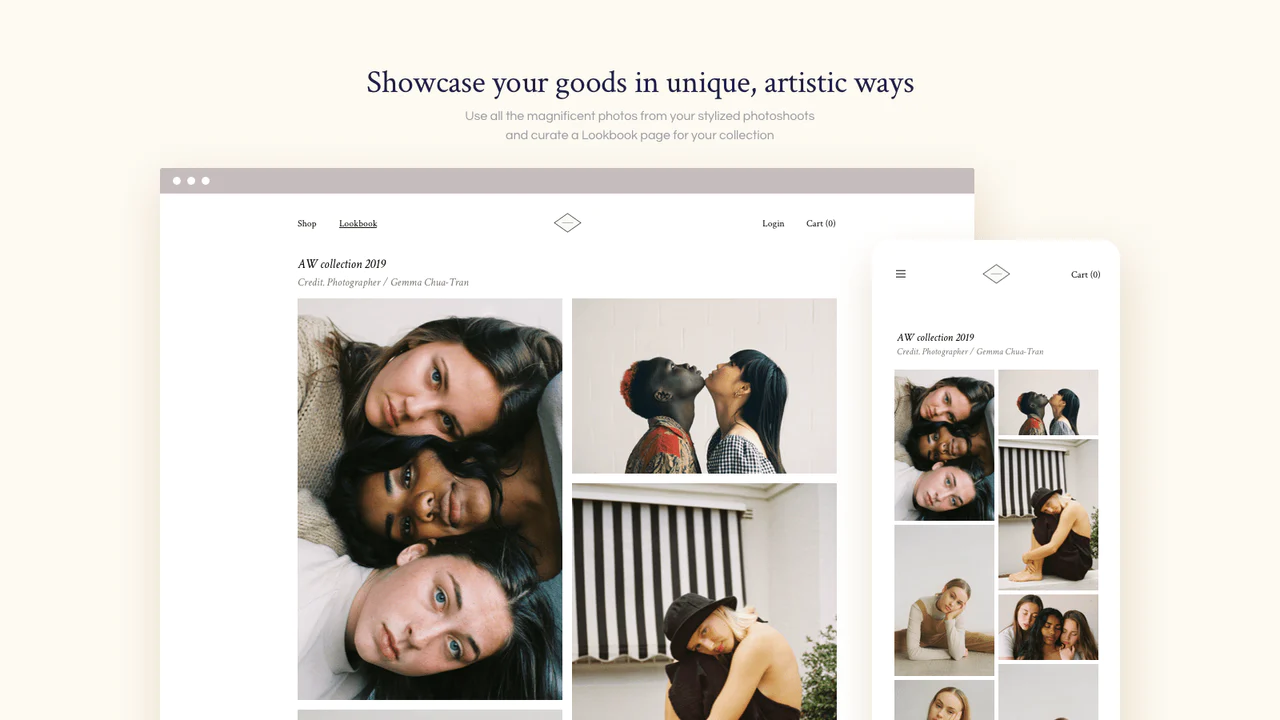 Covet: Turn your Shopify store into an artistic lookbook