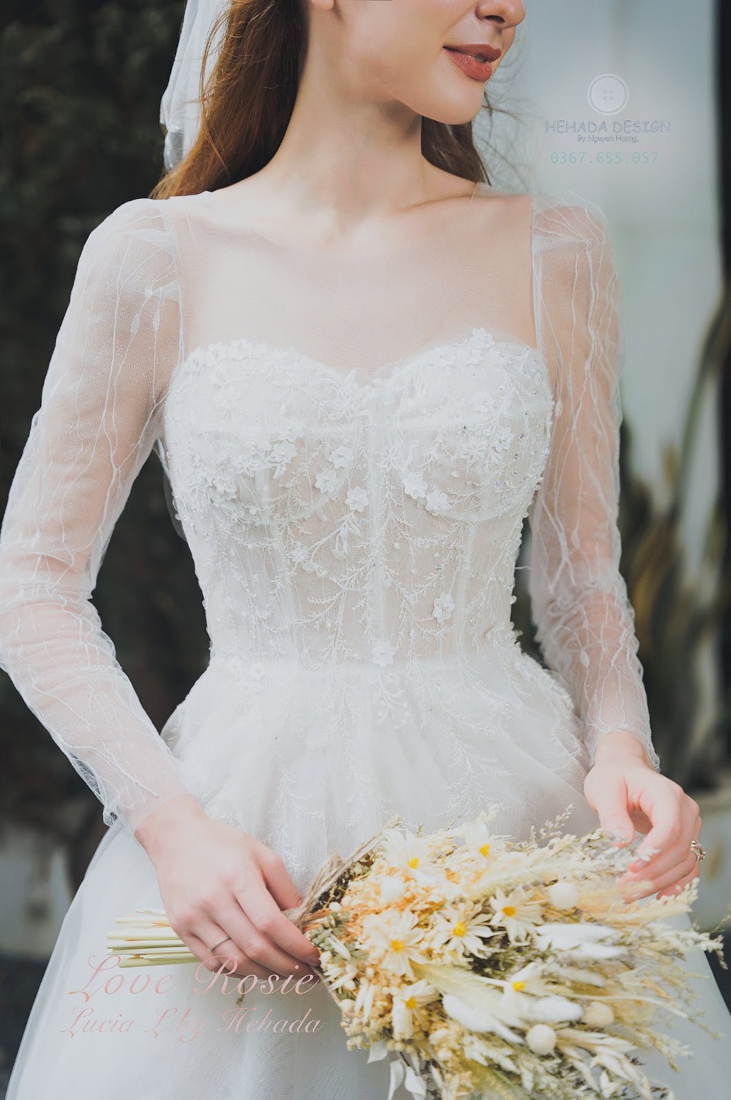 Chi tiết váy cưới Lucia L cho nàng