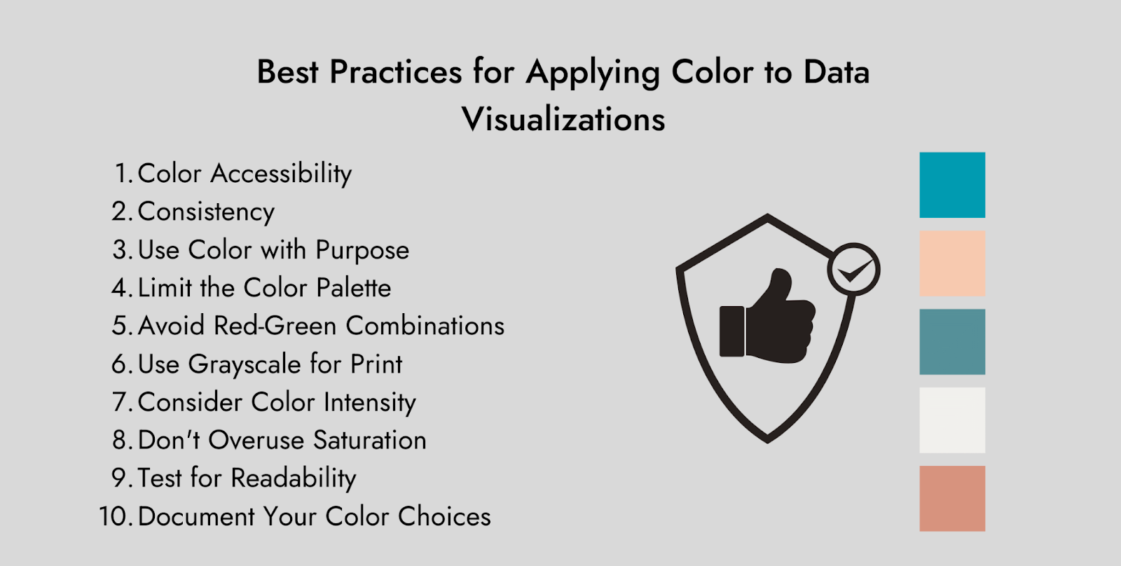 Practice for Applying Colors in Data Visualization 