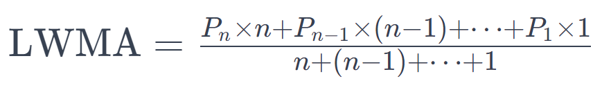 moyenne mobile pondérée formule de calcul