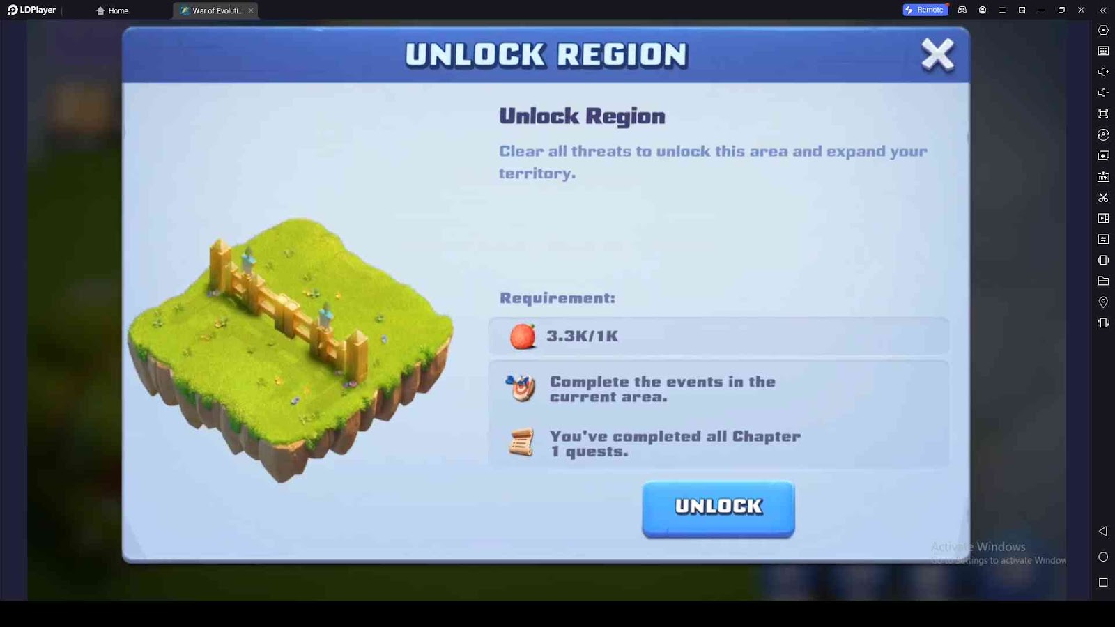 Unlock New Regions