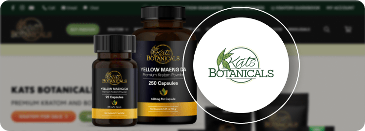 Kats Botanicals' Yellow Maeng Da Kratom Capsules