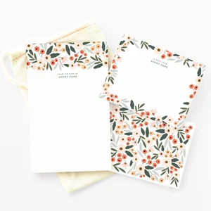 This Monogrammed Stationery Set, with a floral design is an example of what to give graduating sorority sisters.