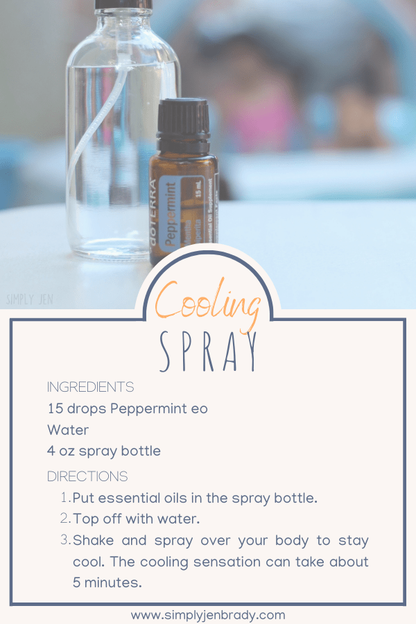 A quick recipe to make a cooling spray to help beat the summer heat.