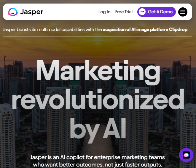 Jasper home page 