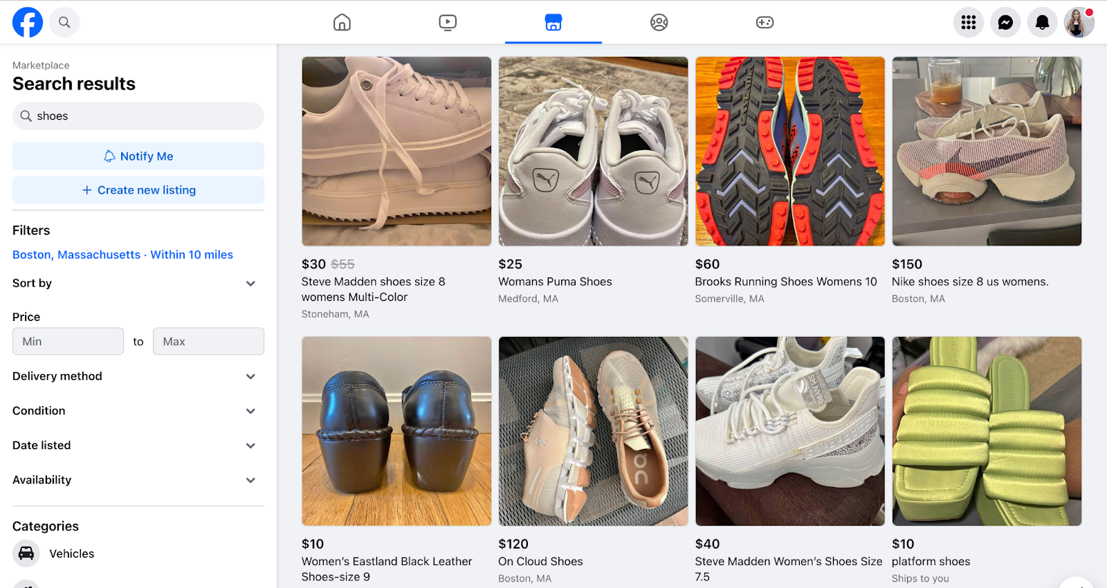 Sell Shoes Near me 