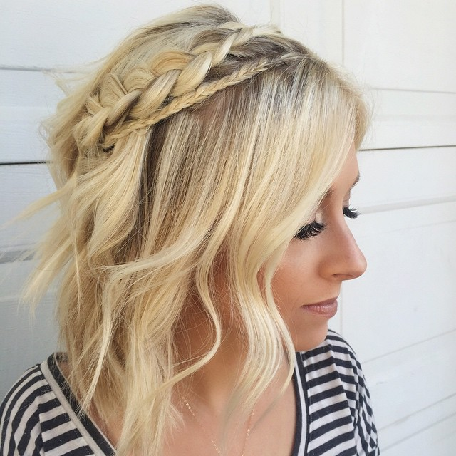 Contrasting Crown Braid