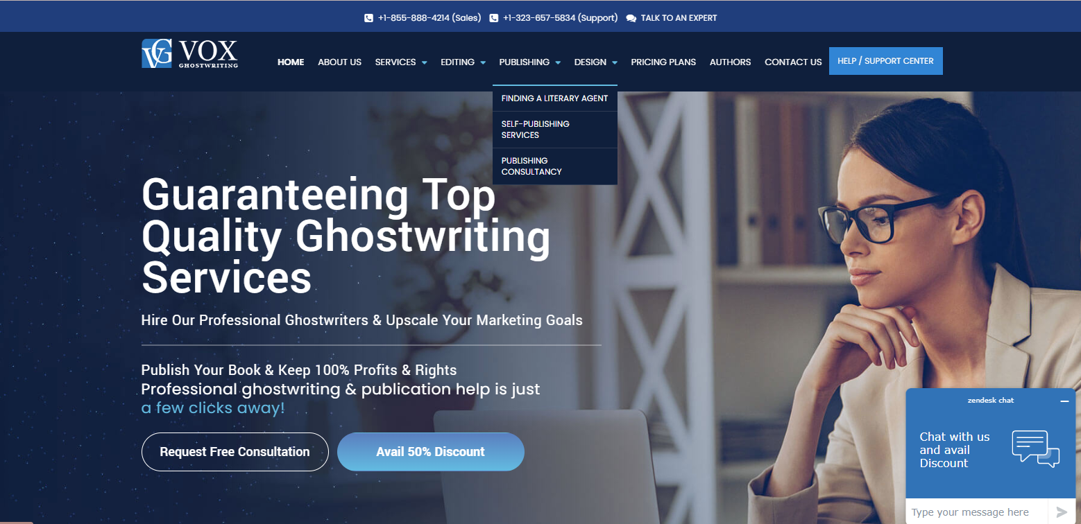 Vox Ghostwriting services
