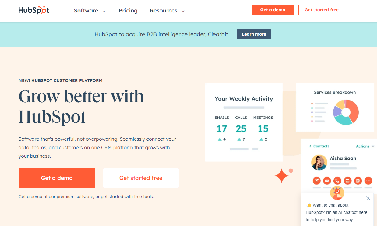 Grow better with HubSpot