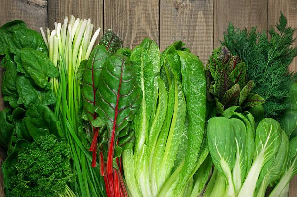 Various Leafy Vegetables Stock Photo - Download Image Now - Green Color,  Vegetable, Leaf