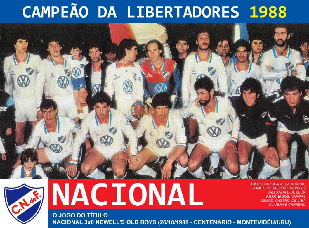 Edição dos Campeões: Nacional-URU Campeão da Libertadores 1988