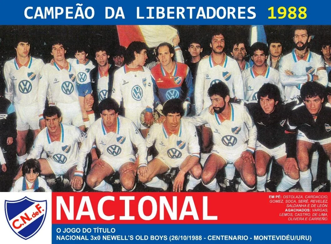 Edição dos Campeões: Nacional-URU Campeão da Libertadores 1988