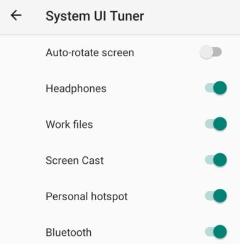 system ui tuner