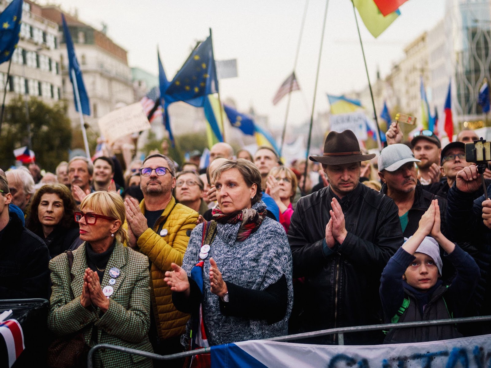 Zdjęcie: "Czechy przeciwko strachowi" (František Plzák)