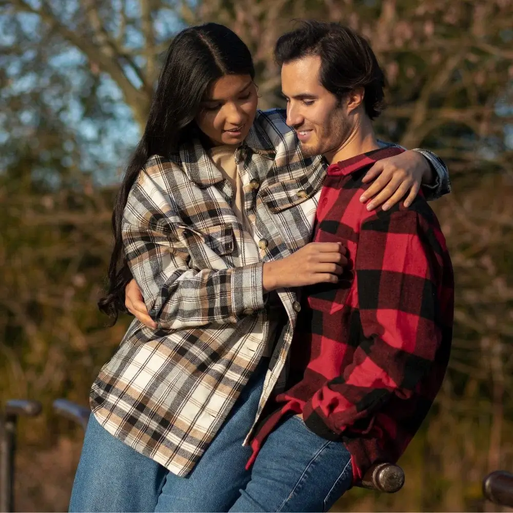 best Flannel Hoodie Jacket for young couple