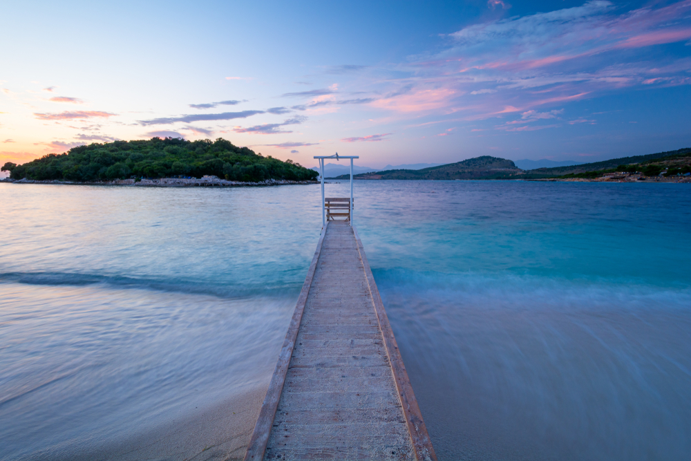 Ksamil Beach Sunset