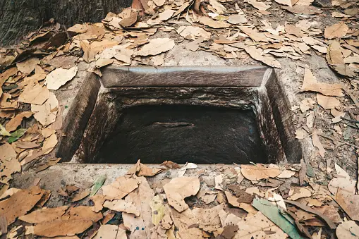 Cu Chi Tunnel built by Vietnamese guerilla forces during the Vietnam War