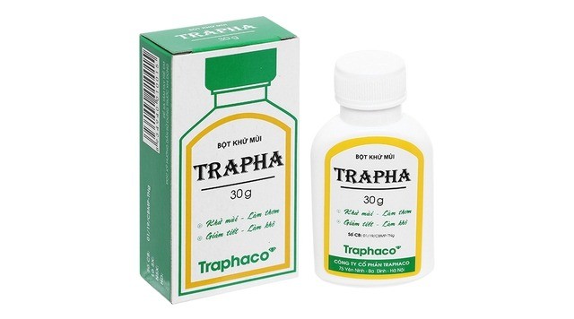 Hình ảnh sản phẩm Bột khử mùi Trapha - Hộp 1 chai 30g bị buộc đình chỉ lưu hành, thu hồi trên toàn quốc.
