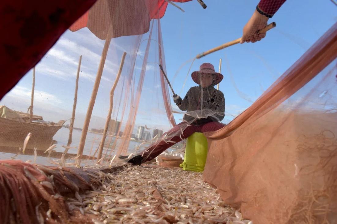 Establishing the financial worth of a river's fish is complicated when many people don't sell the fish they catch. <a href="https://www.gettyimages.com/detail/news-photo/this-photo-taken-on-january-5-2018-shows-women-removing-news-photo/902376180" rel="nofollow noopener" target="_blank" data-ylk="slk:Tang Chhin Sothy/AFP via Getty Images;elm:context_link;itc:0" class="link ">Tang Chhin Sothy/AFP via Getty Images</a>