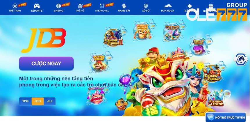 Top game hàng đầu tại sảnh đối tác của OLE777