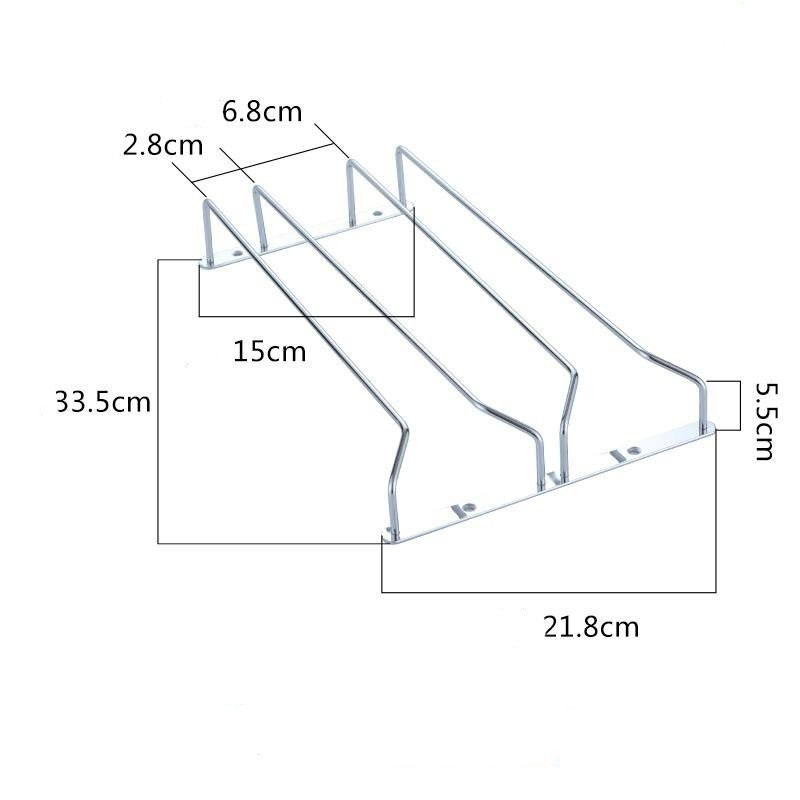 Giá treo ly inox 2 ngăn tại Phụ kiện Mộc