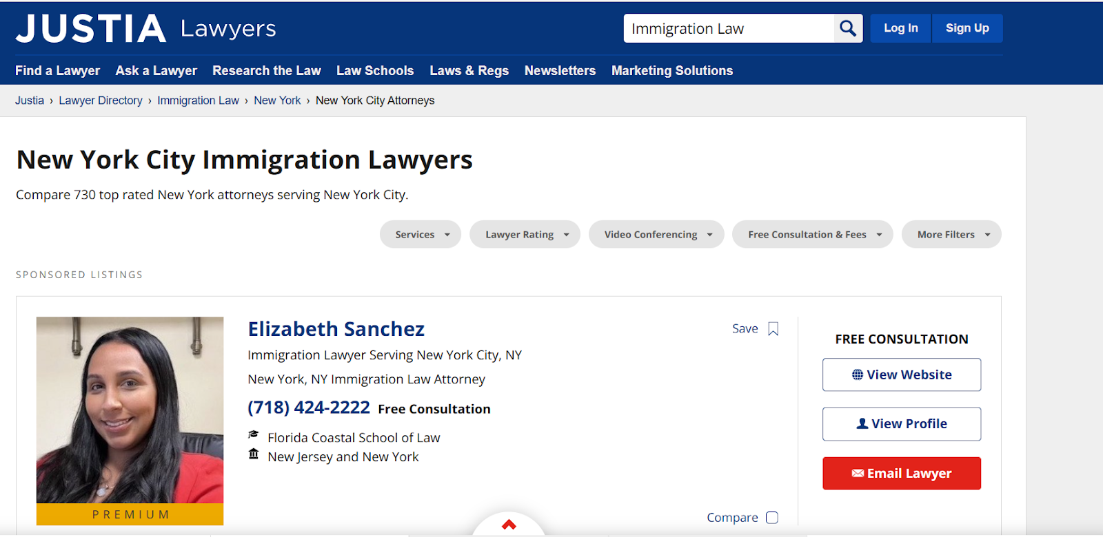 Immigration lawyer Business Directory