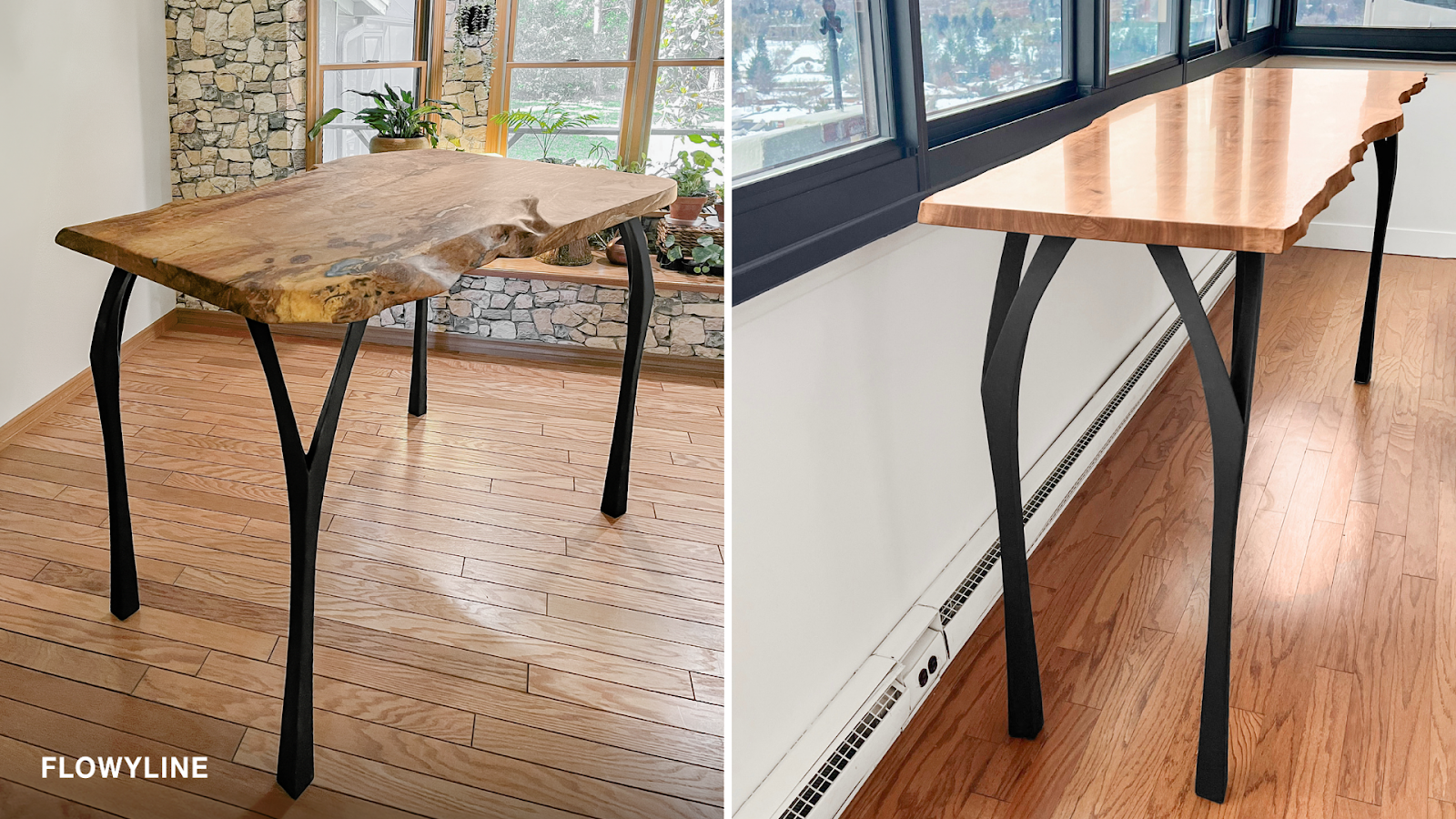 606 Faras metal counter & bar table legs - 40 inches height