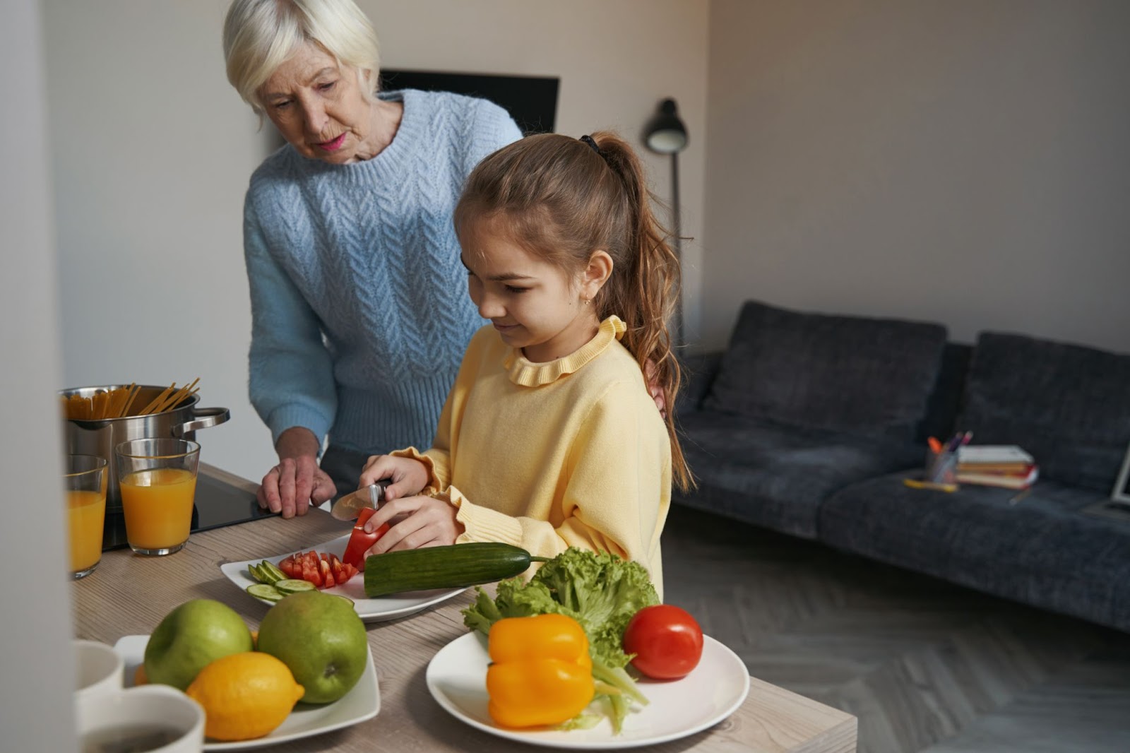 Positive learning environment at home: Child exploring and discovering