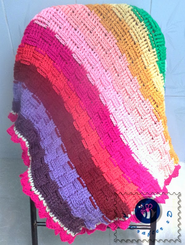 Simple and easy Crochet rainbow blanket patterns