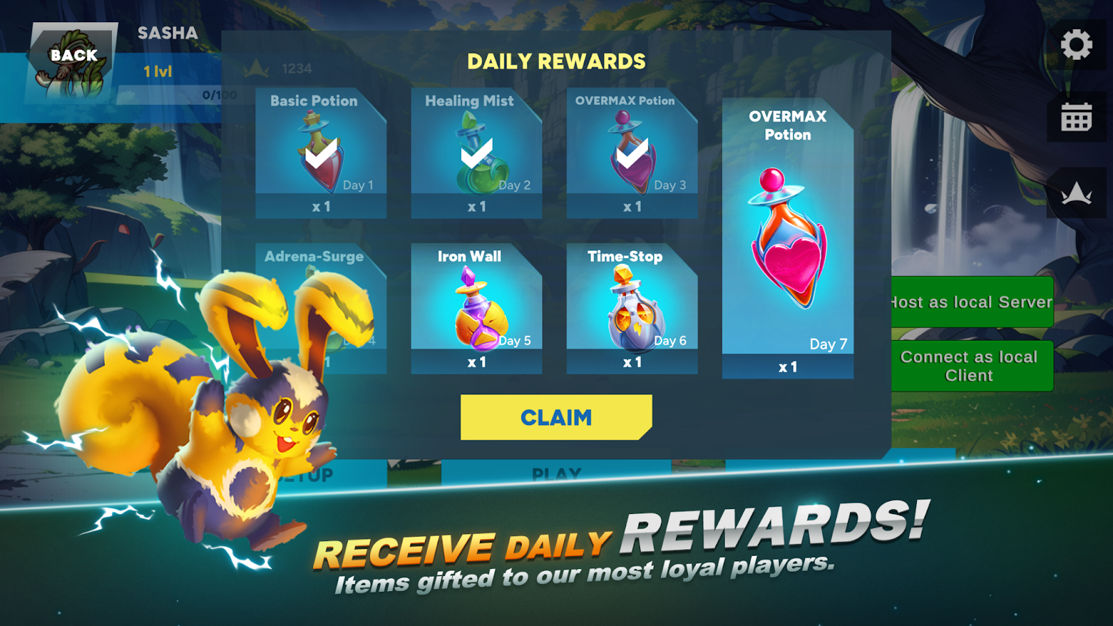pikamoon daily rewards