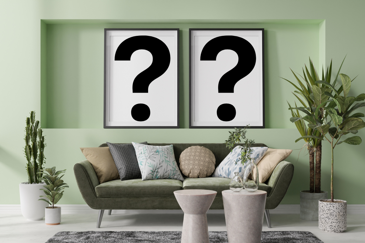 Choosing wall art for a living room