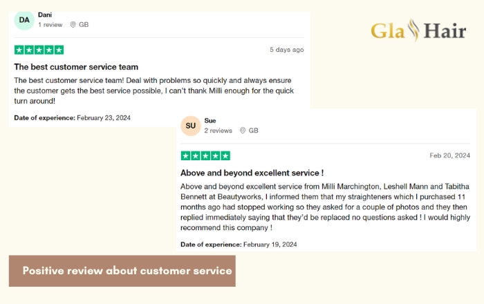 Positive Beauty Works Hair Extensions reviews about customer service