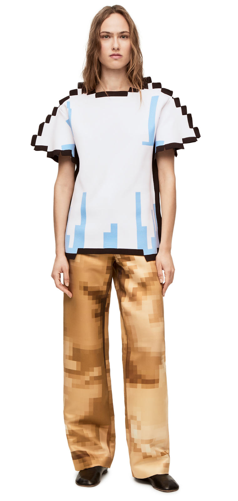 Loewe's "pixelated" clothing designs