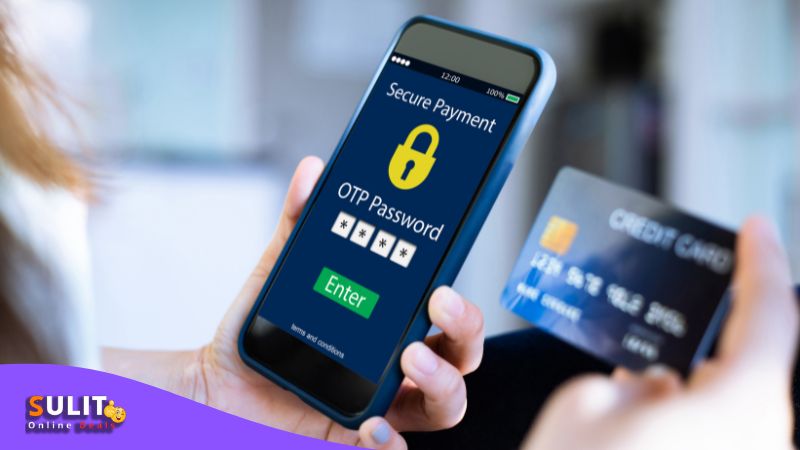 Entering secure OTP password for online payment on smartphone in the Philippines.
