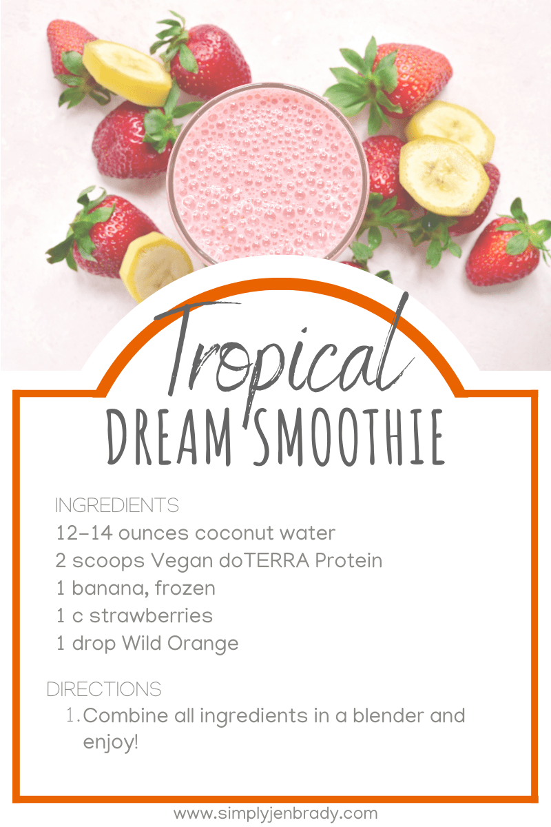 This is a great recipe for a orange strawberry smoothie!