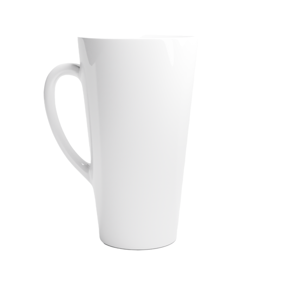 White Latte Mug 17oz