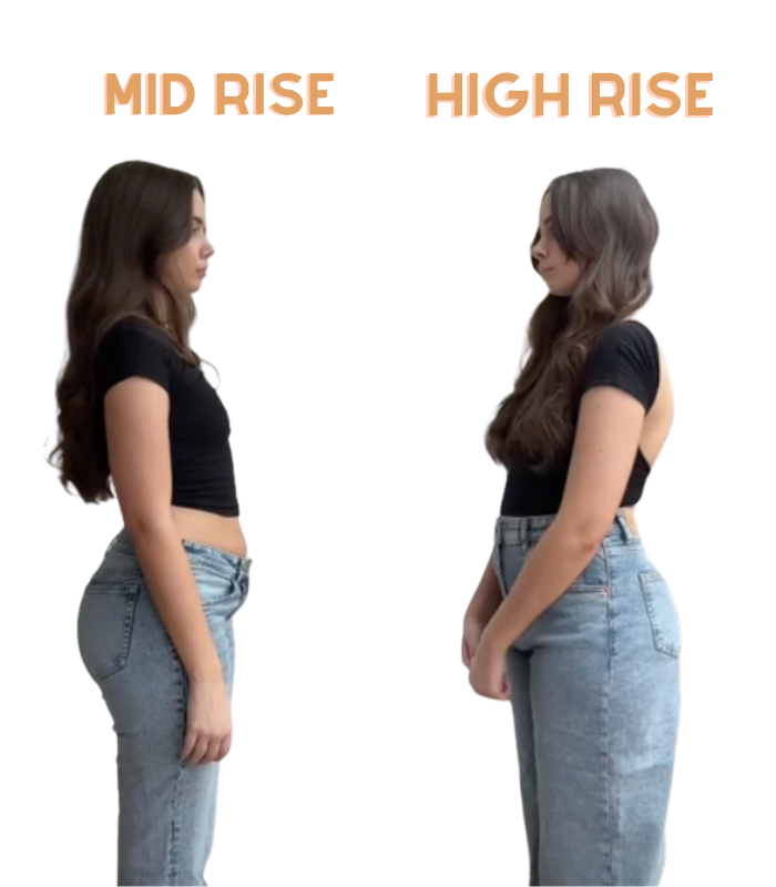 mid rise vs high rise jeans womens