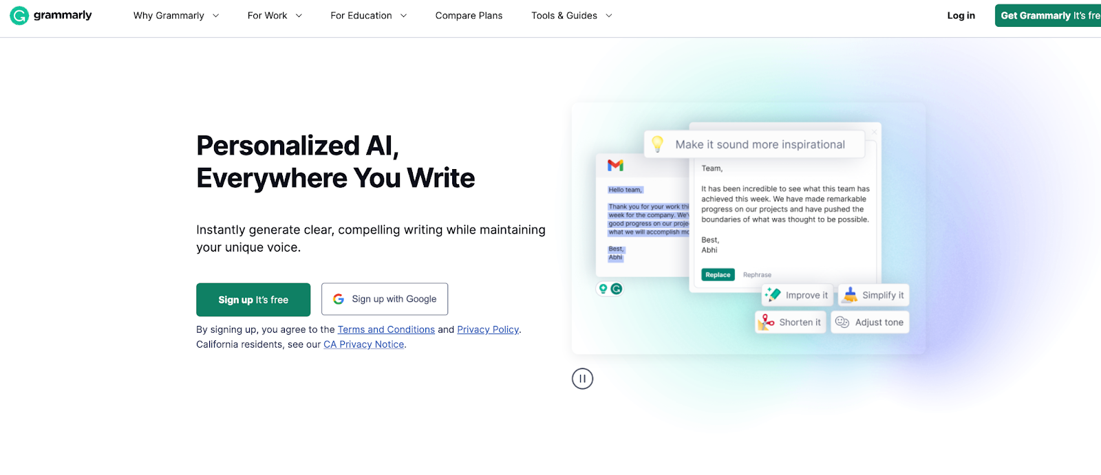 grammarly best ai apps for iphone